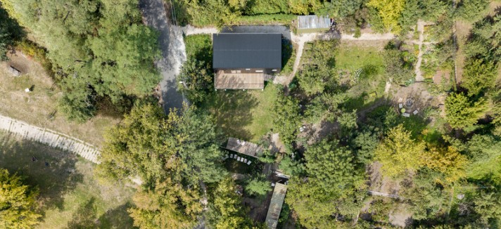 El pabellón está rodeado de naturaleza