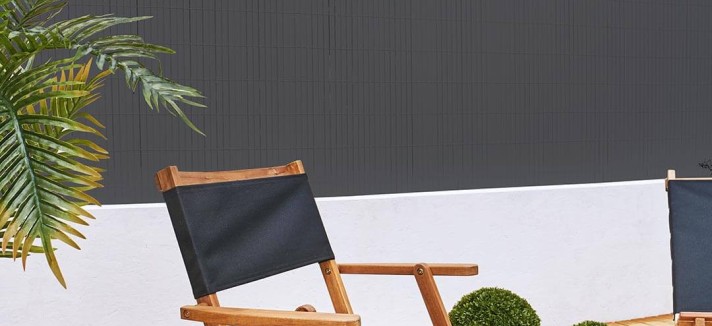 El cañizo es una forma barata de cerrar la terraza