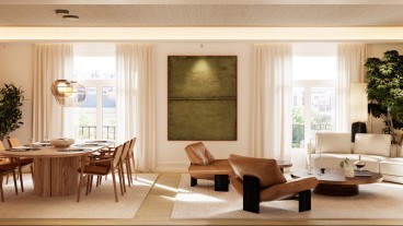 Salón de una vivienda de lujo 