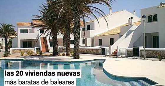 Las 20 viviendas nuevas más baratas de Baleares