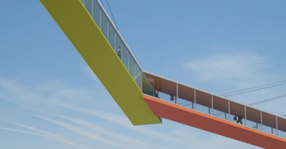Las pasarelas del puente de Copenhague