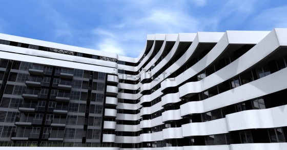 El edificio de diseño en Madrid