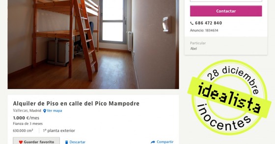 Pone su piso a la venta en centímetros cuadrados “para que parezca más grande”