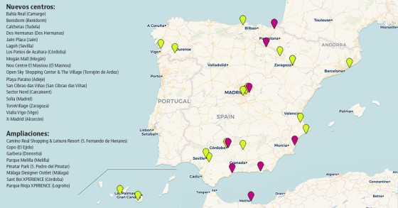 Estos son los 17 centros comerciales que se inaugurarán hasta 2021