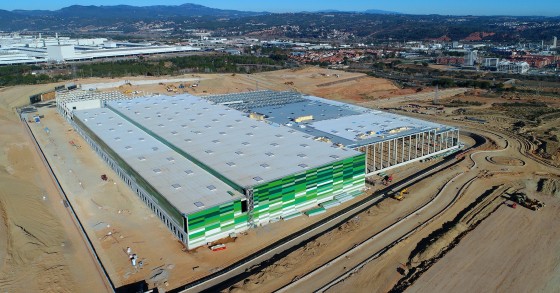 Obras del futuro almacén de Lidl en Martorell (Barcelona).