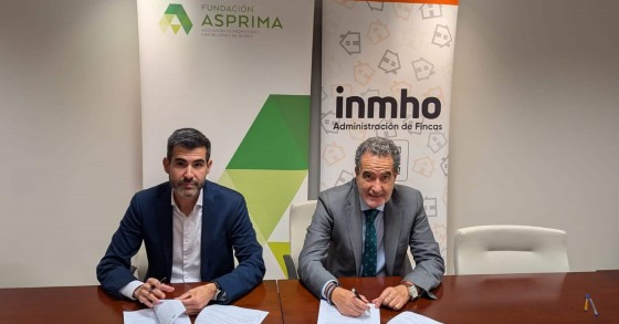 Antonio Baldellou, CEO de inmho, y Jorge Ginés, director general de ASPRIMA.