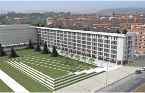 bloque de pisos del grupo abaigar en buztintxuri, pamplona El alquiler con opción a compra, la nueva fórmula de las promotoras para captar compradores