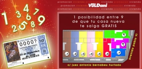 Vuldani sorteará una vivienda gratis entre nueve compradores con la lotería de navidad 