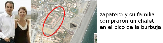imagen de la urbanización donde está el chalet de la familia zapatero-espinosa en vera (almería) zapatero-burbuja