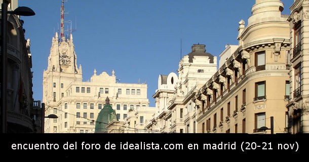 Fotos del encuentro de foreros de idealista.com en Madrid