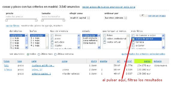 Cómo buscar pisos con garaje y trastero en idealista.com