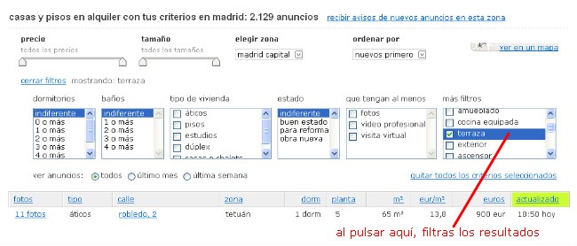 Pisos con terraza. Encuéntralos aquí