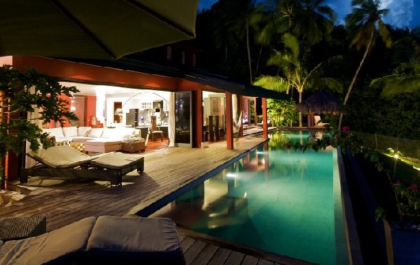 villa en la isla de bora bora Villa en bora bora (Polinesia francesa)