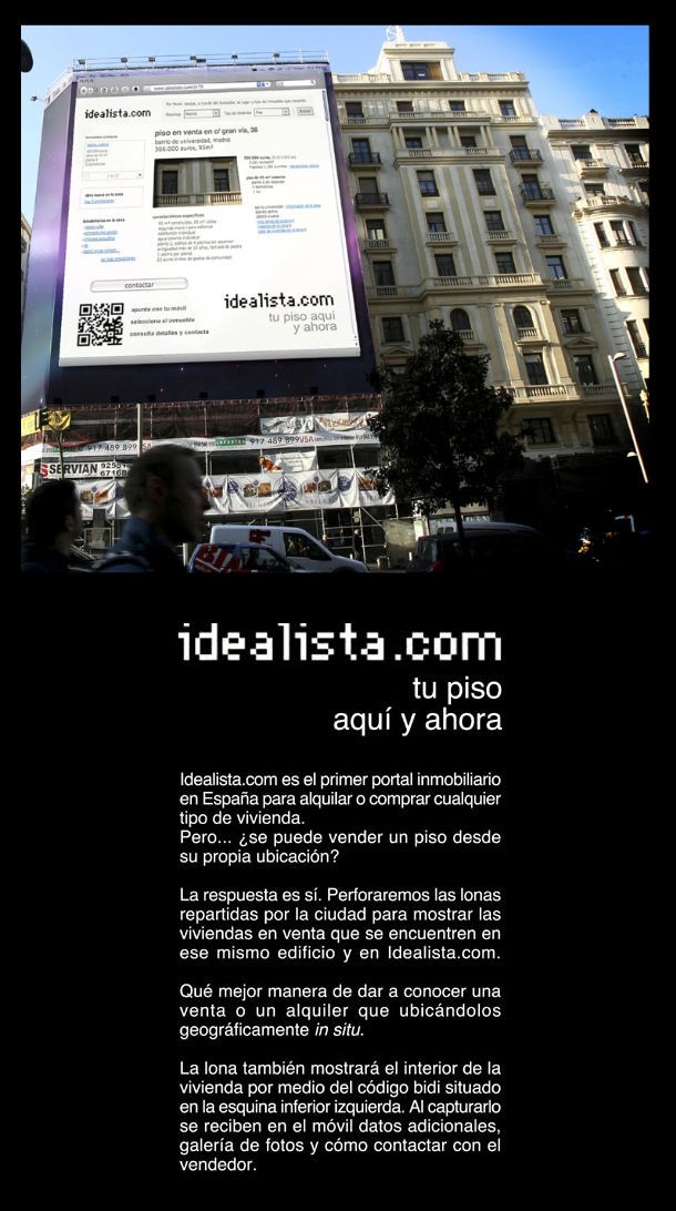 Un anuncio como una casa de idealista.com gana un premio de publicidad (fotomontaje)