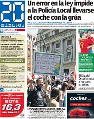 Huelga funcionarios: histórico "fracaso" (portadas)