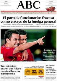 Huelga funcionarios: histórico "fracaso" (portadas)