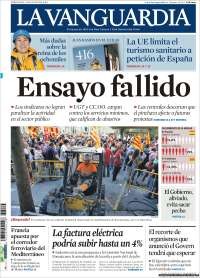 Huelga funcionarios: histórico "fracaso" (portadas)