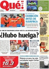 Huelga funcionarios: histórico "fracaso" (portadas)