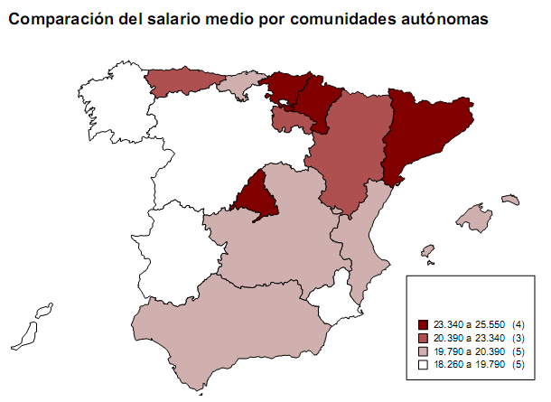¿Cuál es el salario medio de los españoles? (Gráficos)