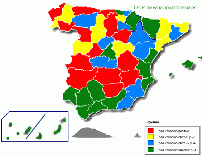 Estadística ministerio: el precio de la vivienda baja un 3,6% en España (gráfico)