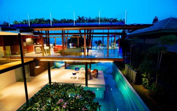 Villa exclusiva mimetizada con la naturaleza (Singapur)
