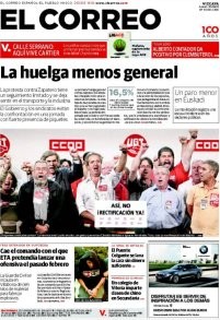 Balance huelga general: así recogen 12 portadas de los periódicos los efectos del 29-s