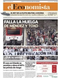 Balance huelga general: así recogen 12 portadas de los periódicos los efectos del 29-s