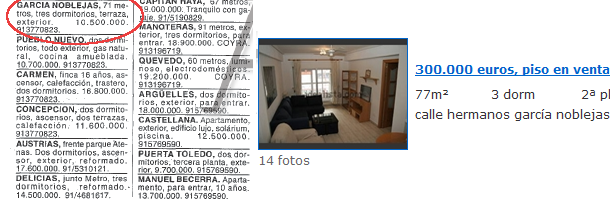 Hace 12 años: 10,5 millones de pesetas; hoy: 300.000 euros