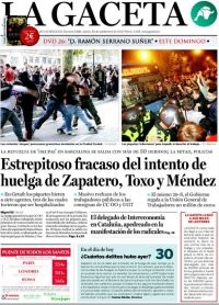 Balance huelga general: así recogen 12 portadas de los periódicos los efectos del 29-s