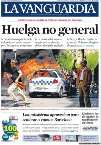 Balance huelga general: así recogen 12 portadas de los periódicos los efectos del 29-s