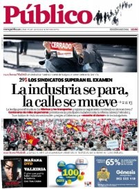 Balance huelga general: así recogen 12 portadas de los periódicos los efectos del 29-s