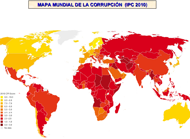 La corrupción se estanca en España al pinchar la burbuja inmobiliaria (gráfico)