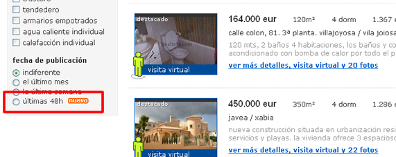 En idealista.com ya puedes ver los anuncios publicados en las últimas 48 horas