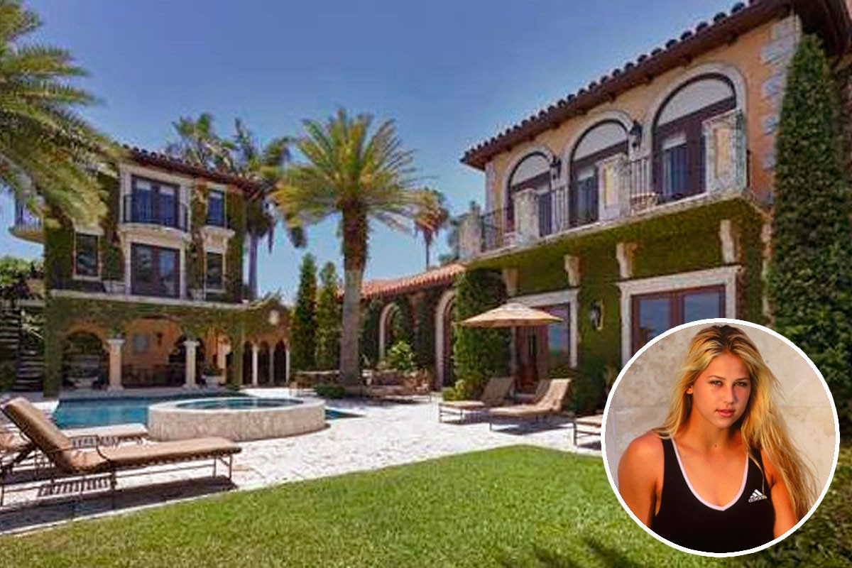 Casas de famosos: a la venta la casa de la ex tenista Anna Kournikova (fotos)