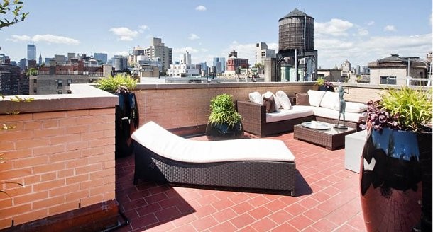 Manhattan a vista de pájaro desde un ático de lujo 