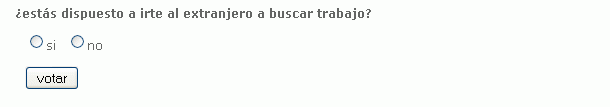 Encuesta: vota, ¿Estás dispuesto a irte al extranjero a buscar trabajo?