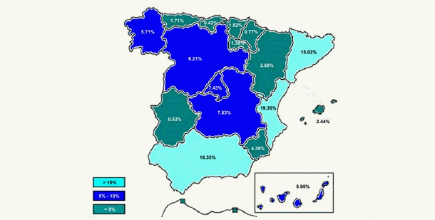 Las zonas con más pisos sin vender acaparan también el mayor número de viviendas en construcción
