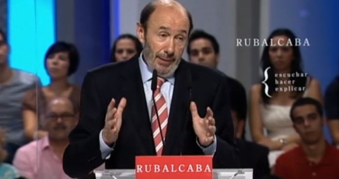 alfredo pérez rubalcaba (foto extraida del perfil del psoe en flirck.com) Rubalcaba pide al bce que baje los tipos de interés