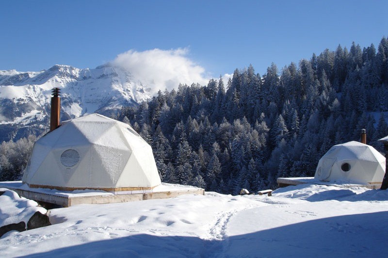 Resort whitepod para los auténticos amantes del esquí