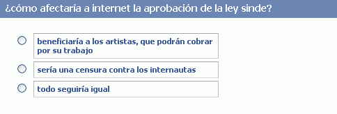 Encuesta: ¿Cómo afectaría a Internet la aprobación de la ley sinde?
