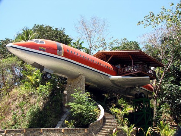 Hoteles con encanto: el avión boeing 727, un alojamiento de cinco estrellas en costa rica 