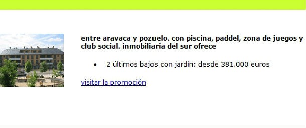 Las viviendas nuevas con descuento de esta semana