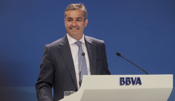 ángel cano, consejero delegado de bbva, en la presentación de resultados Bbva presume de ofrecer "soluciones a medida" a los hipotecados en problemas frente a la moratoria de santander
