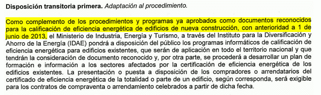 El certificado energético para vender o alquilar vivienda podría ser obligatorio a partir del 1 de junio