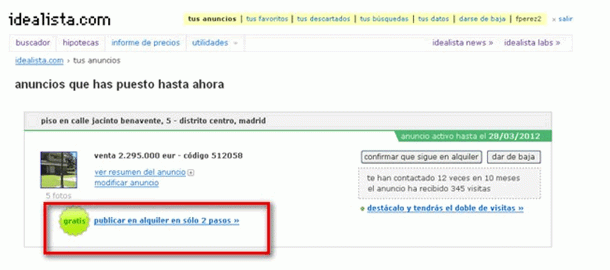 2x1: si tienes una vivienda en venta, ahora puedes anunciarla en alquiler gratis