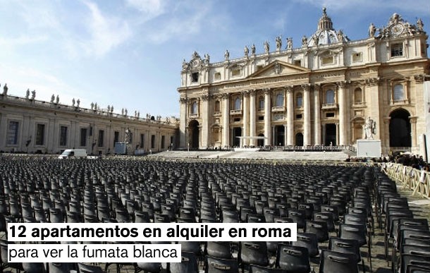 12 casas vacacionales en roma para ver la elección del nuevo papa
