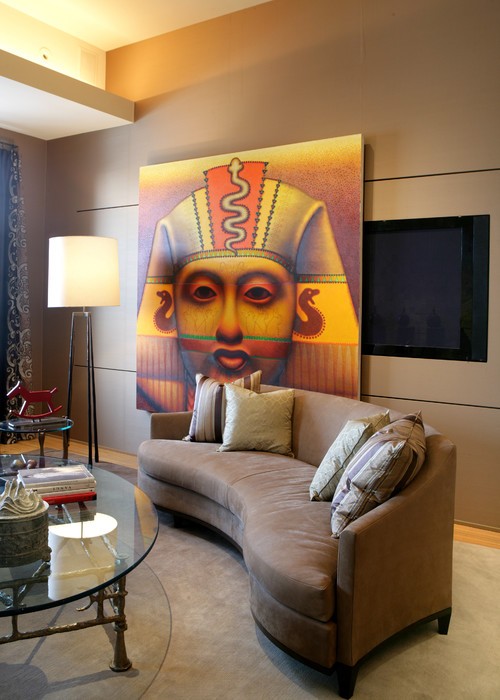 Ideas de decoración para esconder la televisión del salón (fotos)