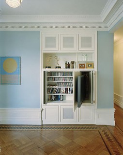Ideas de decoración para esconder la televisión del salón (fotos)