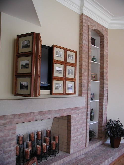 Ideas de decoración para esconder la televisión del salón (fotos)