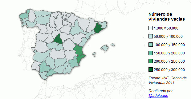 Sorpresa estadística: el número de viviendas vacías apenas creció un 10,8% en la última década